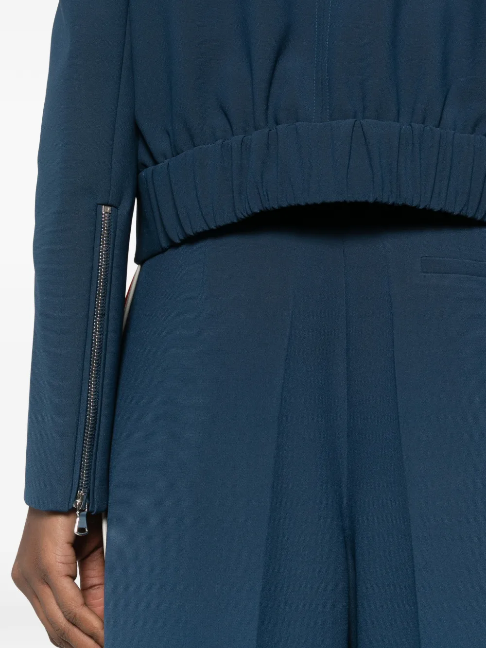 Patrizia Pepe Twill cargo jack Blauw