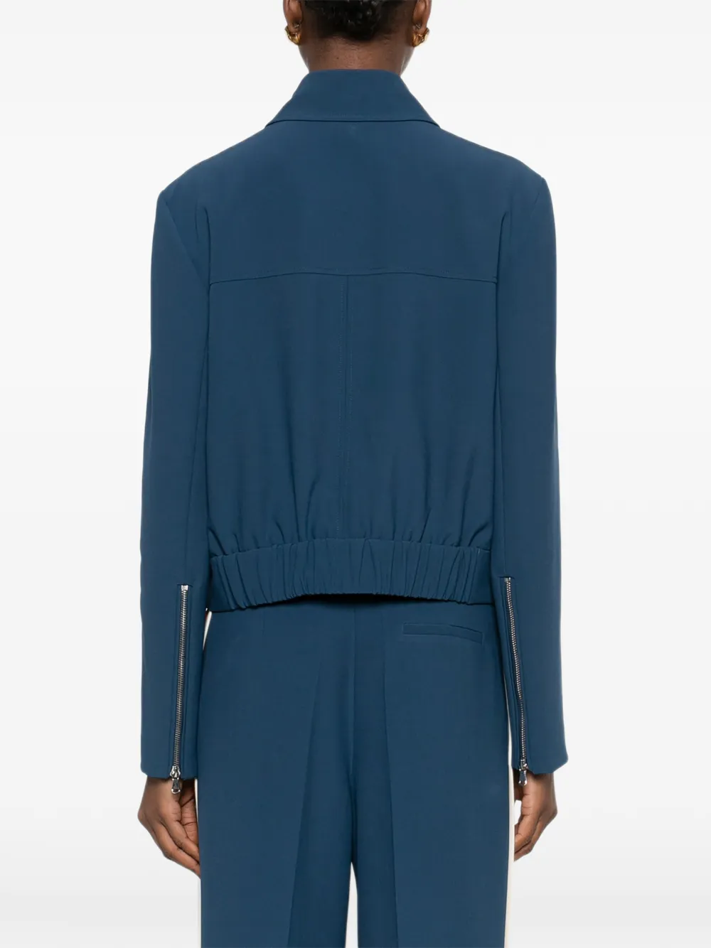 Patrizia Pepe Twill cargo jack Blauw