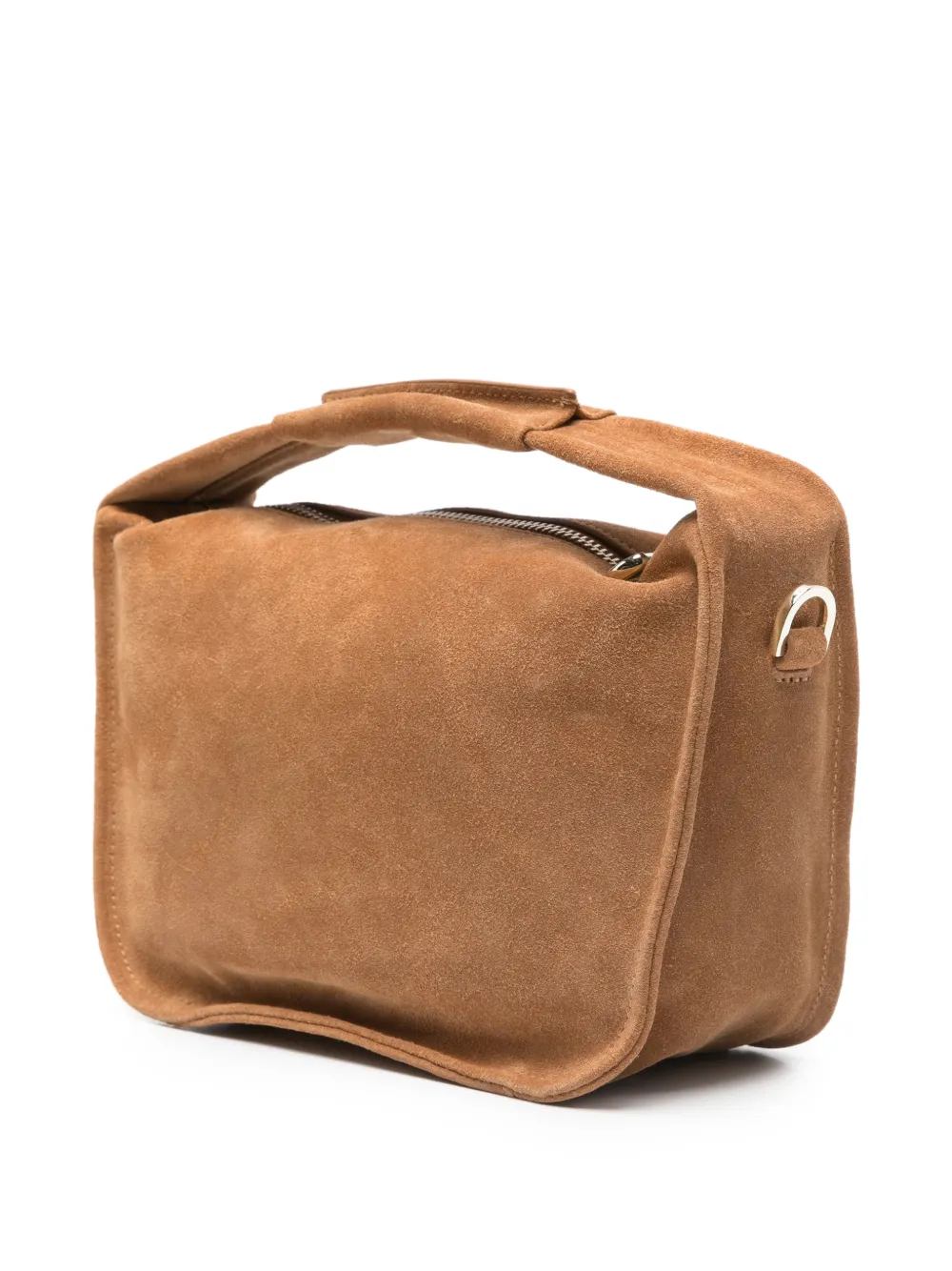  Patrizia Pepe Small Suede Tote Bag - Brown 