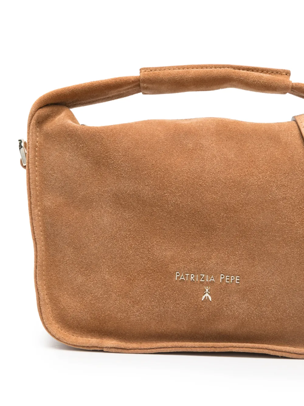  Patrizia Pepe Small Suede Tote Bag - Brown 