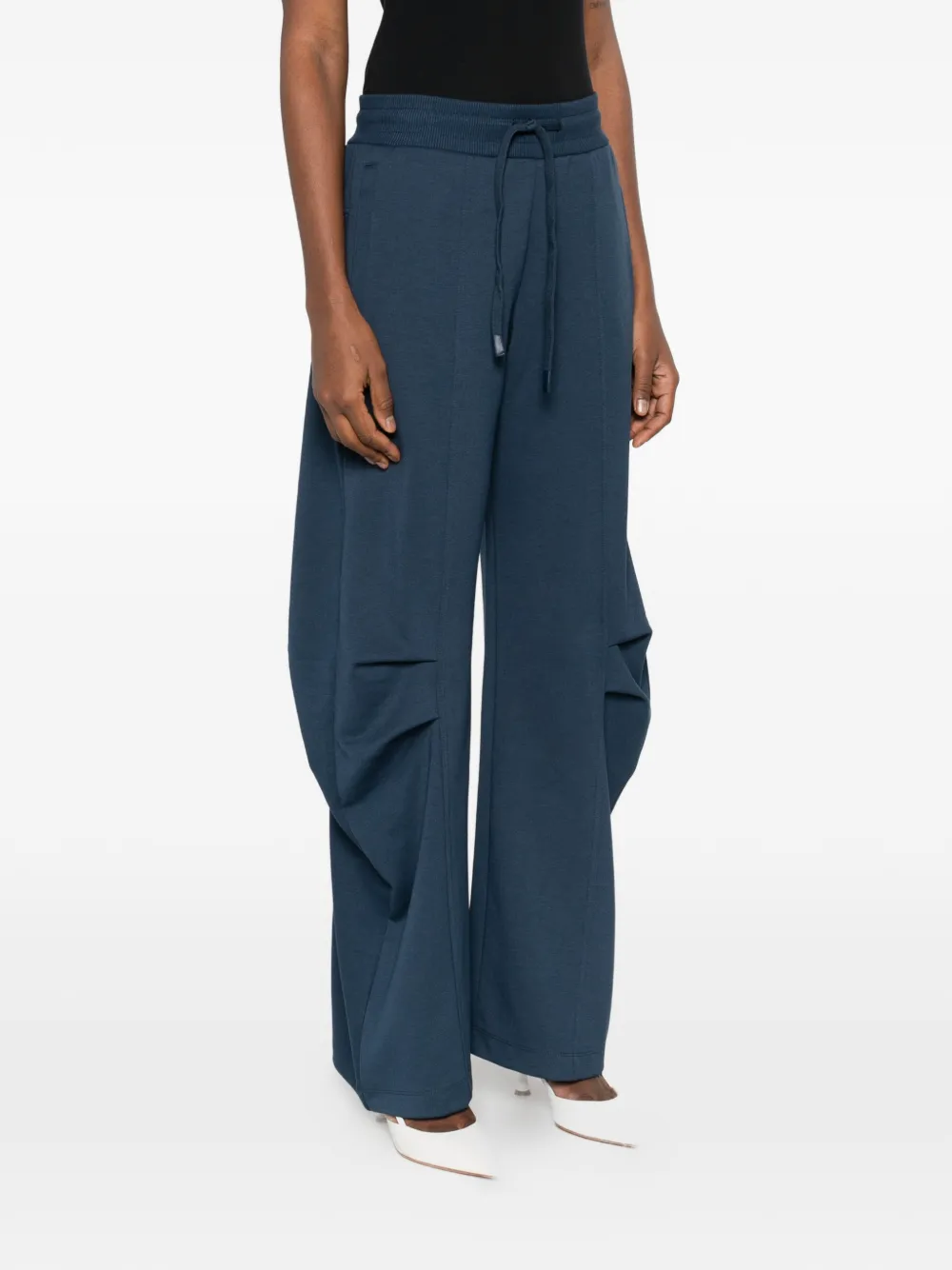 Patrizia Pepe Fleece oversized trainingsbroek Blauw