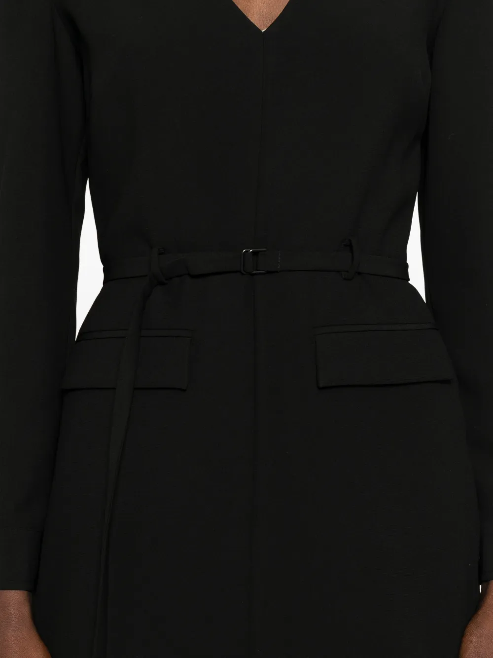 Patrizia Pepe Mini-jurk met V-hals Zwart