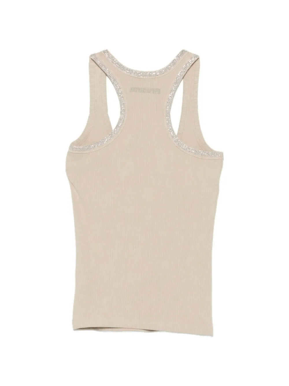 Patrizia Pepe Tanktop verfraaid met stras Beige