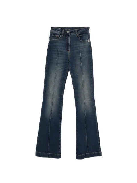 Patrizia Pepe logo-button flared jeans