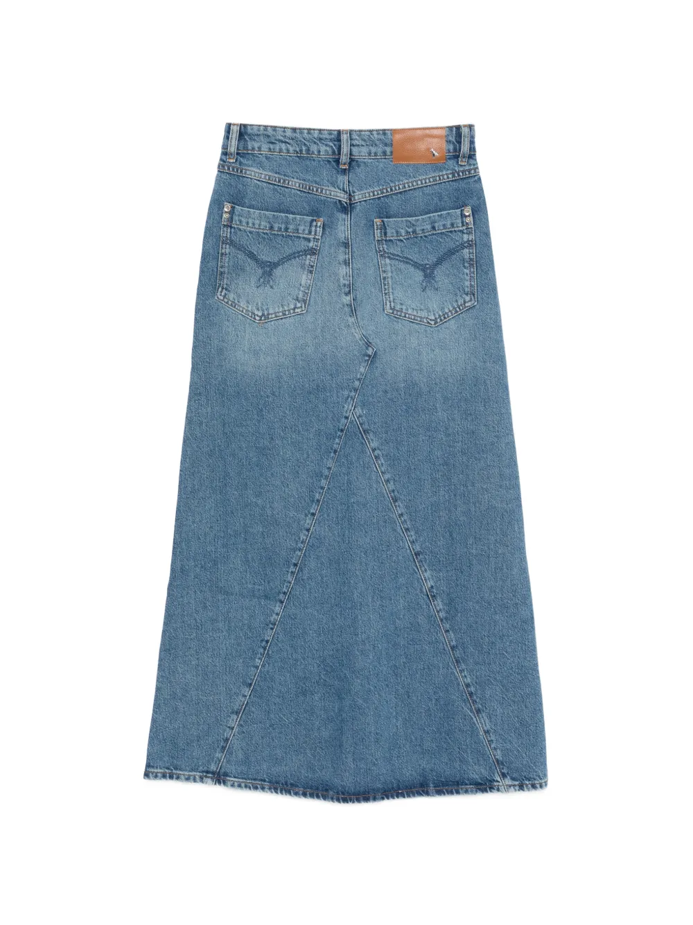  Patrizia Pepe Denim Maxi Skirt - Blue 