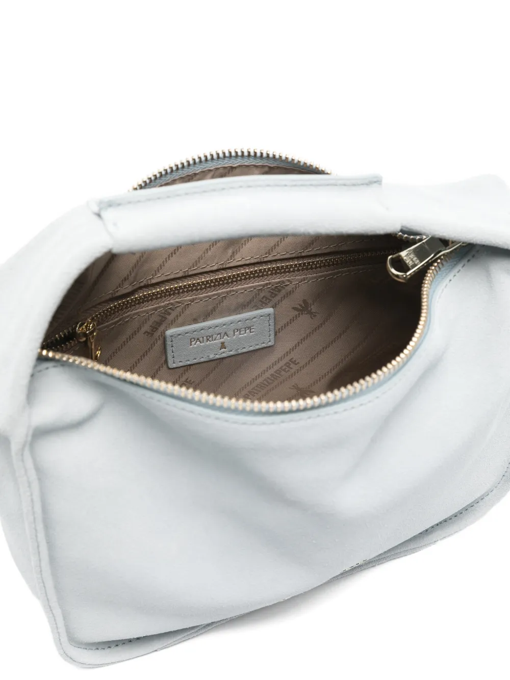 Patrizia Pepe Suède shopper Blauw