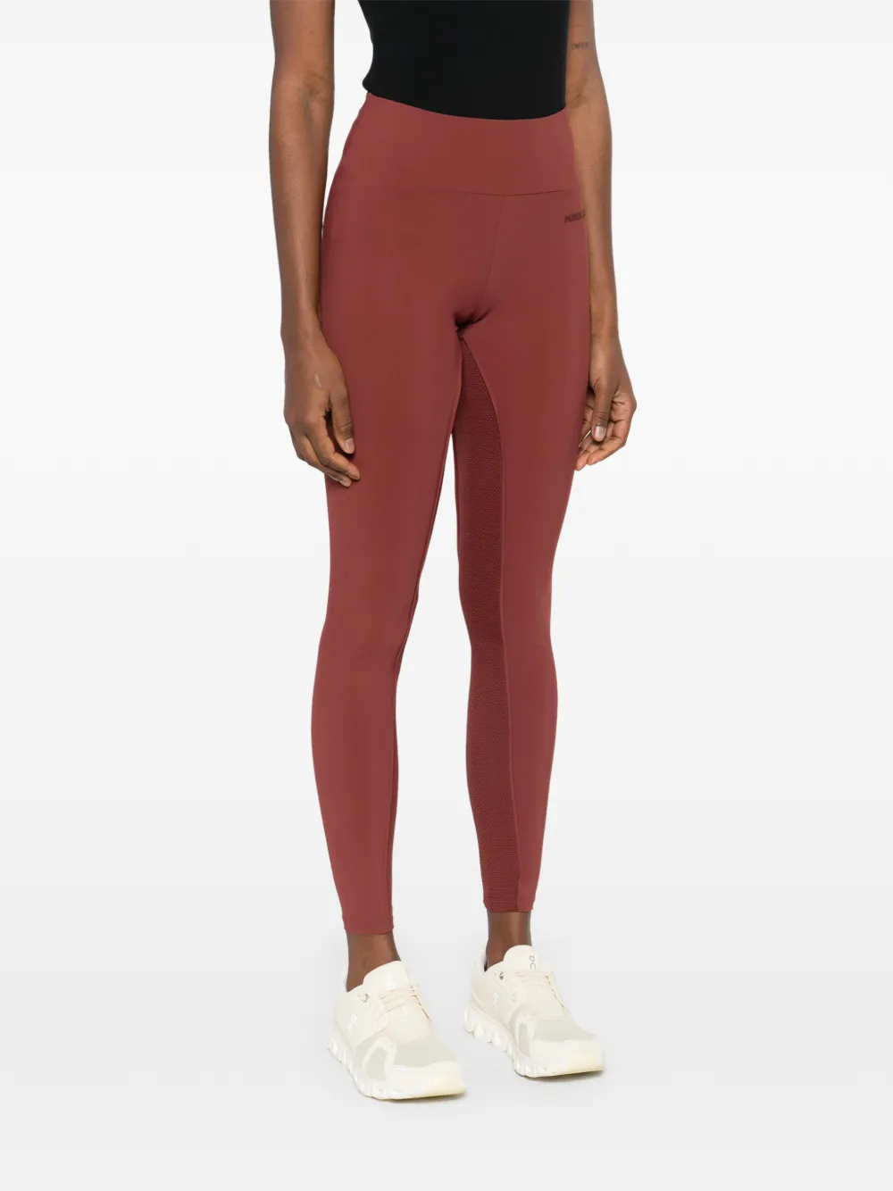  Patrizia Pepe Technical Jersey Leggings - Brown 