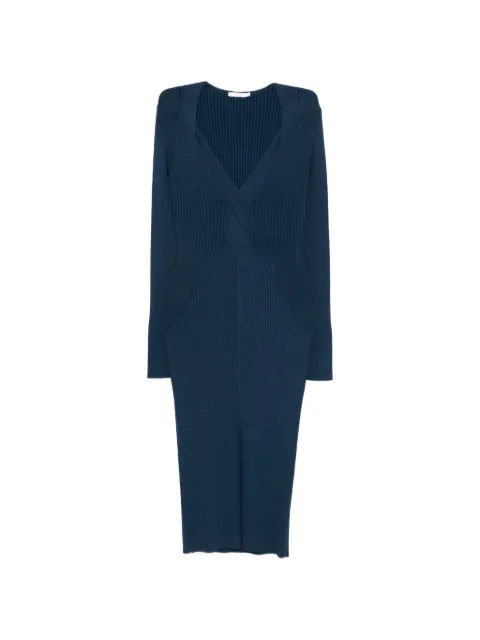Patrizia Pepe crossover knit midi dress
