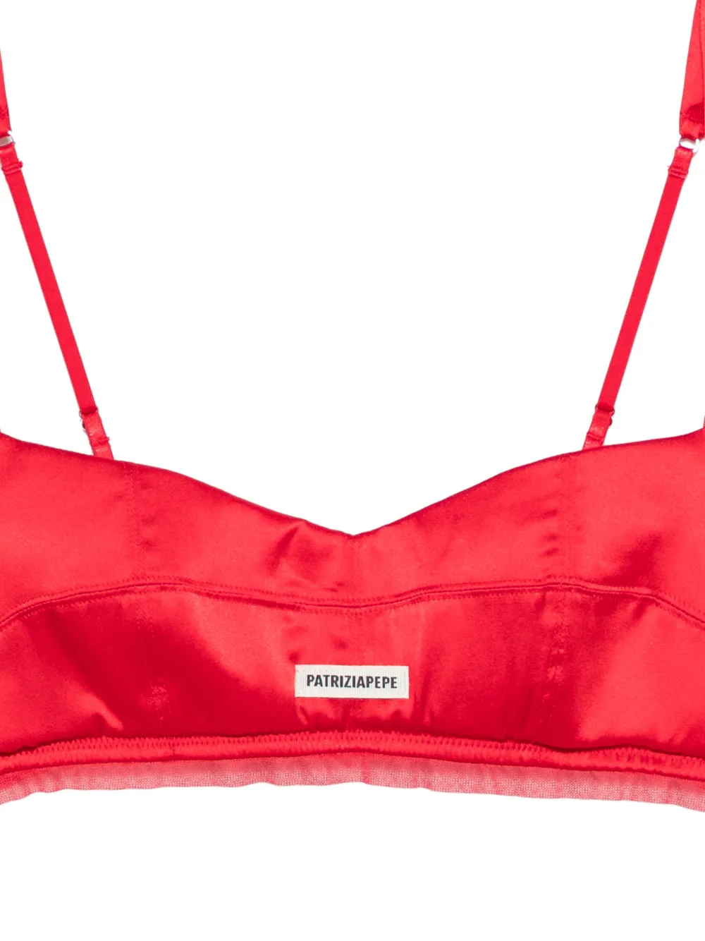  Patrizia Pepe Logo-detail Bra - Red 