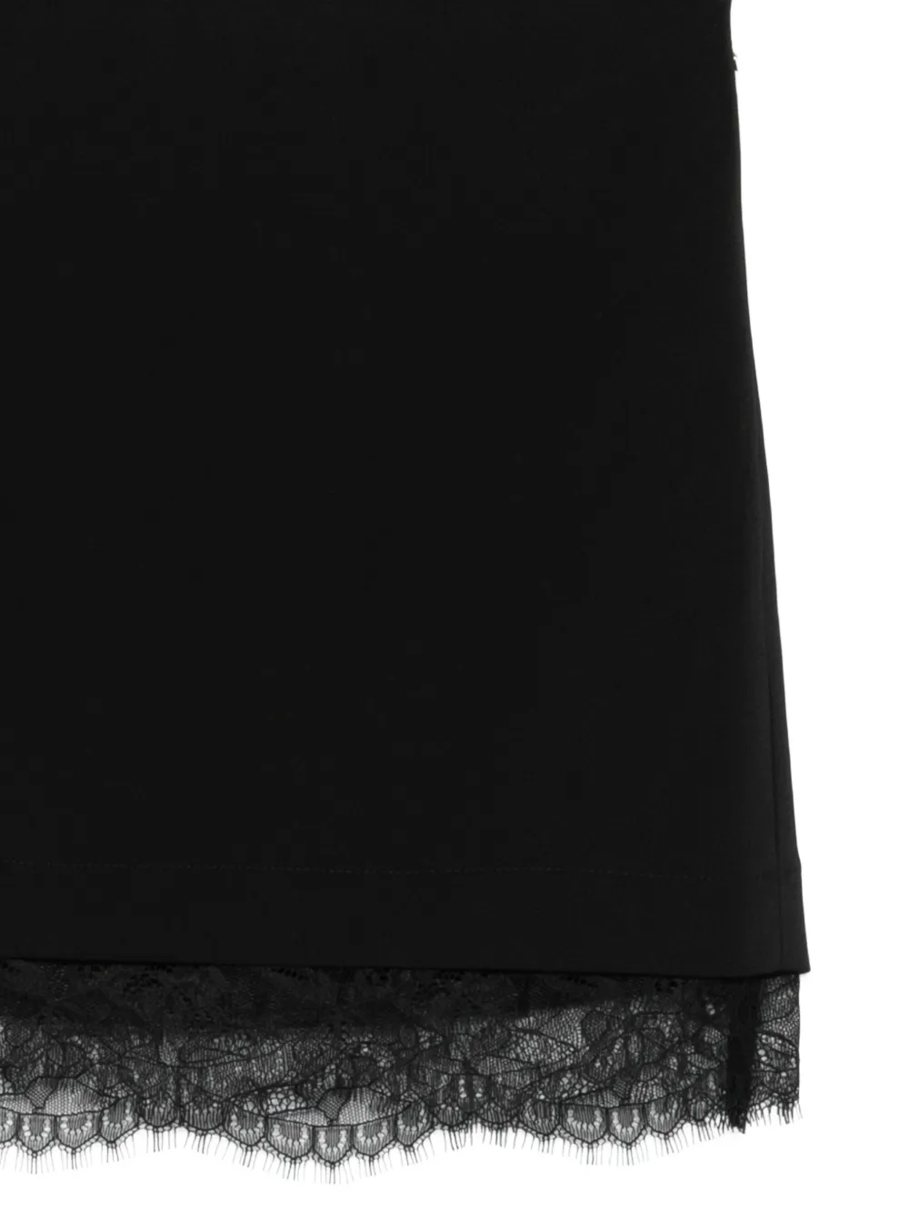 Lace-Hem Mini Skirt