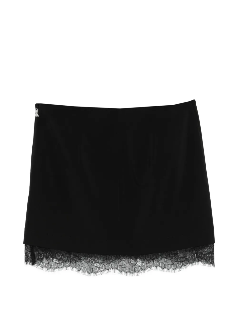 Lace-Hem Mini Skirt