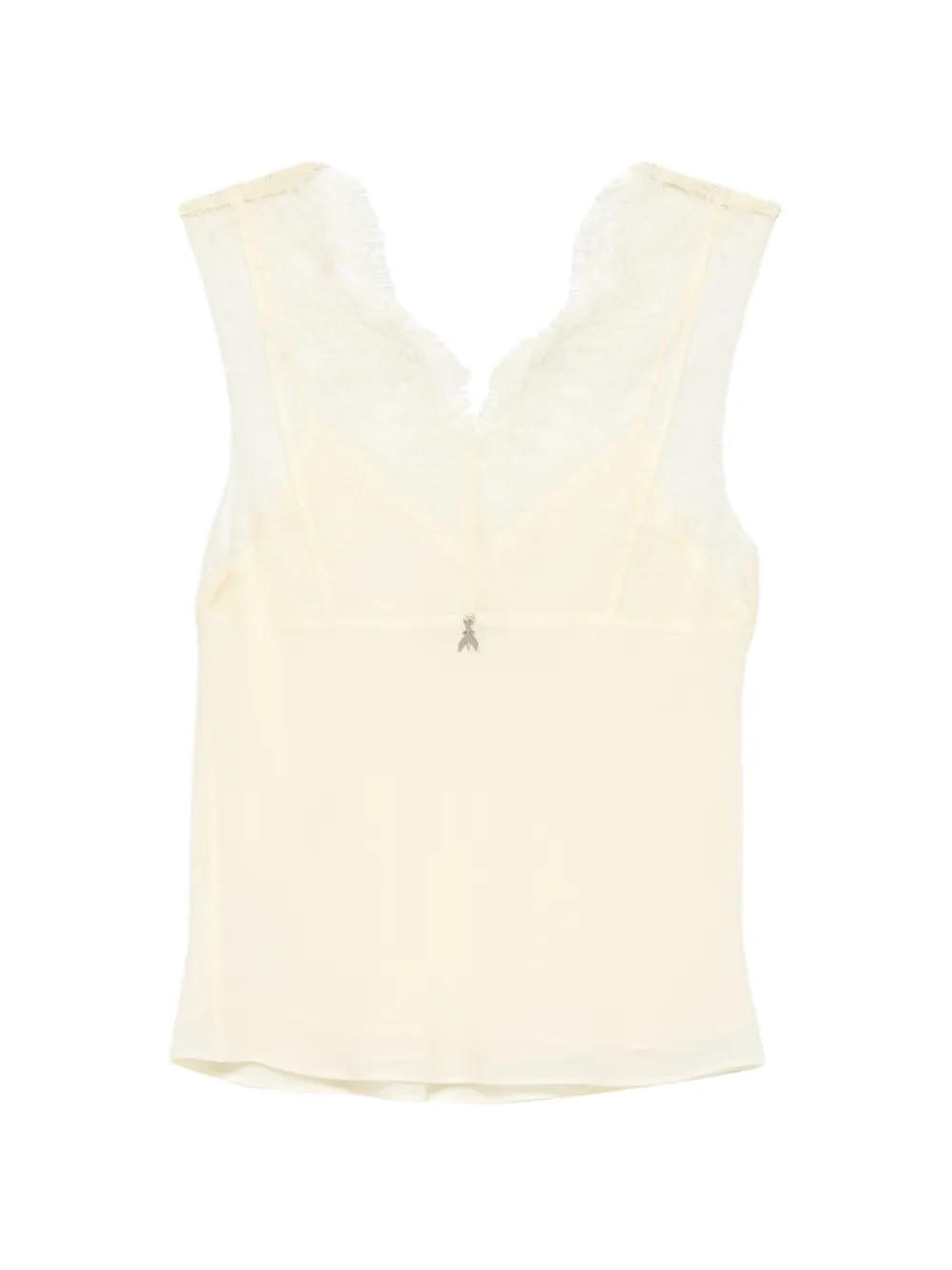 Lace-Detai V-Neck Top