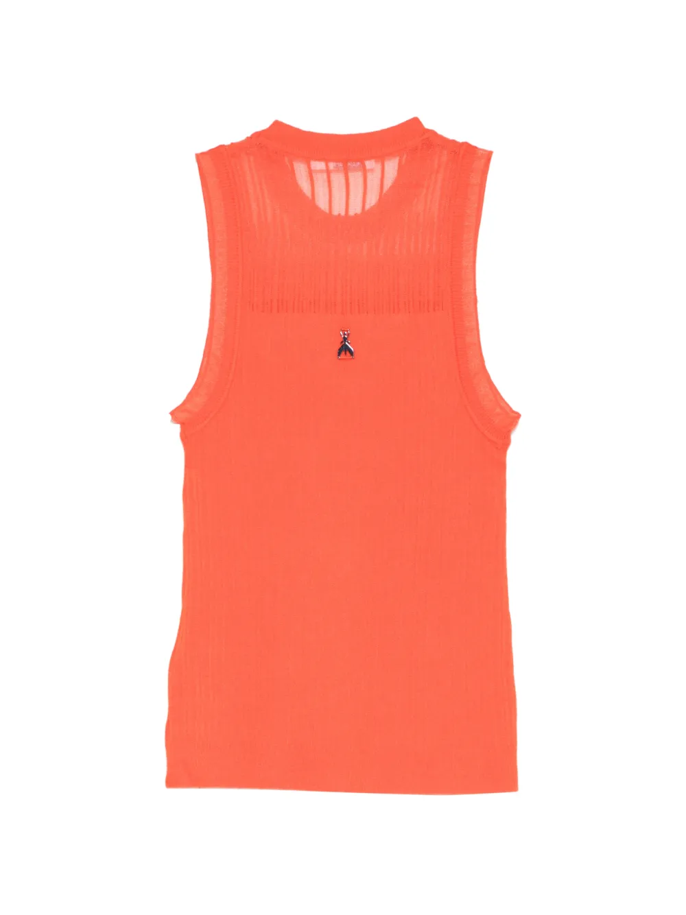 Patrizia Pepe Tanktop met ronde hals Oranje