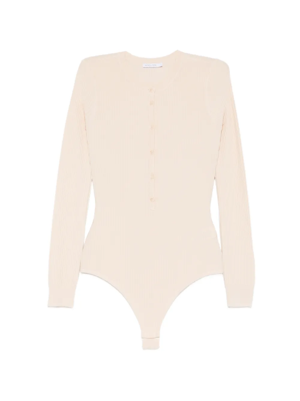 Patrizia Pepe button-fastening bodysuit - Toni neutri