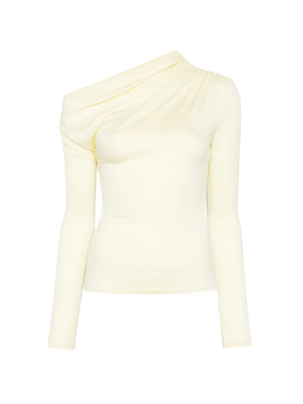 Patrizia Pepe draped asymmetric top - Toni neutri