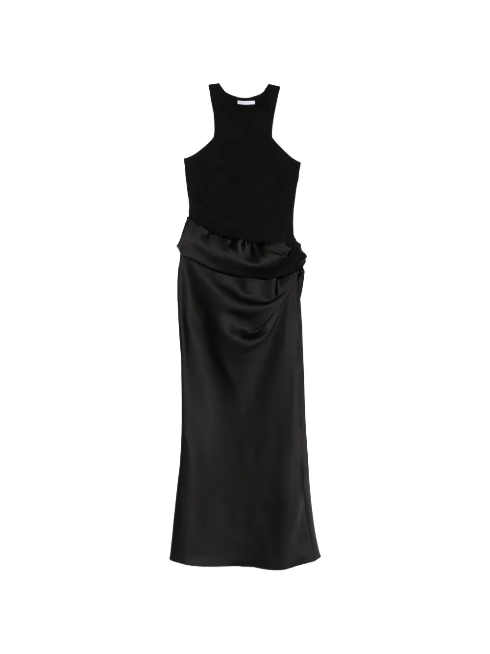 Patrizia Pepe fluid satin maxi dress - Nero