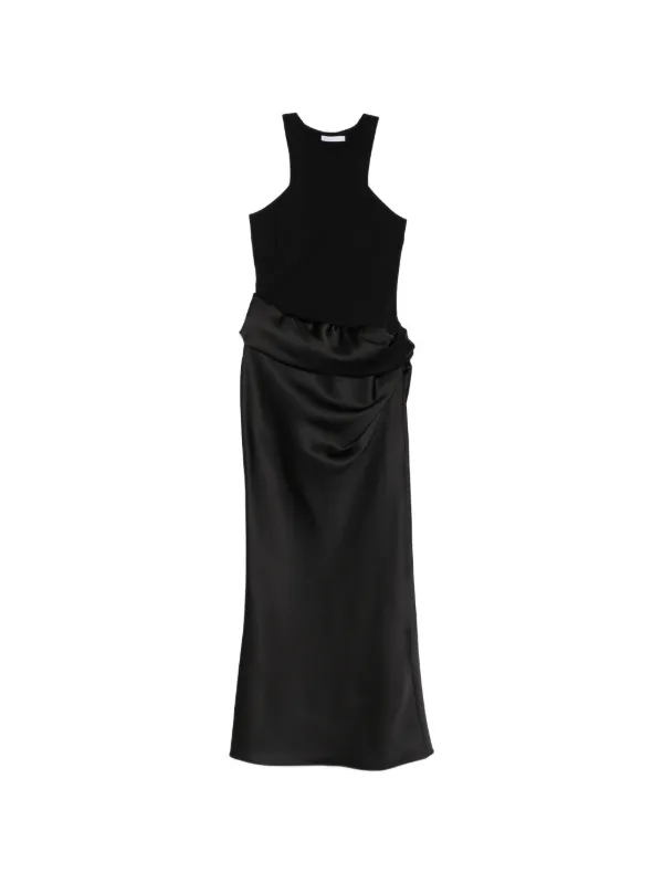 knee length dresses for ladies Dove Modal Sweetheart Neckline A-Line Mini Dress in Black