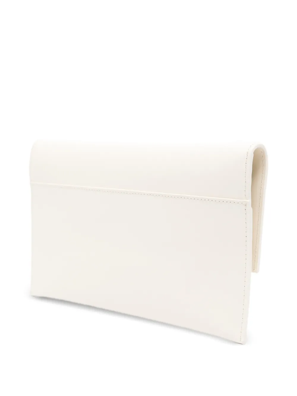  Patrizia Pepe Fly Chain Leather Clutch Bag - Neutrals 