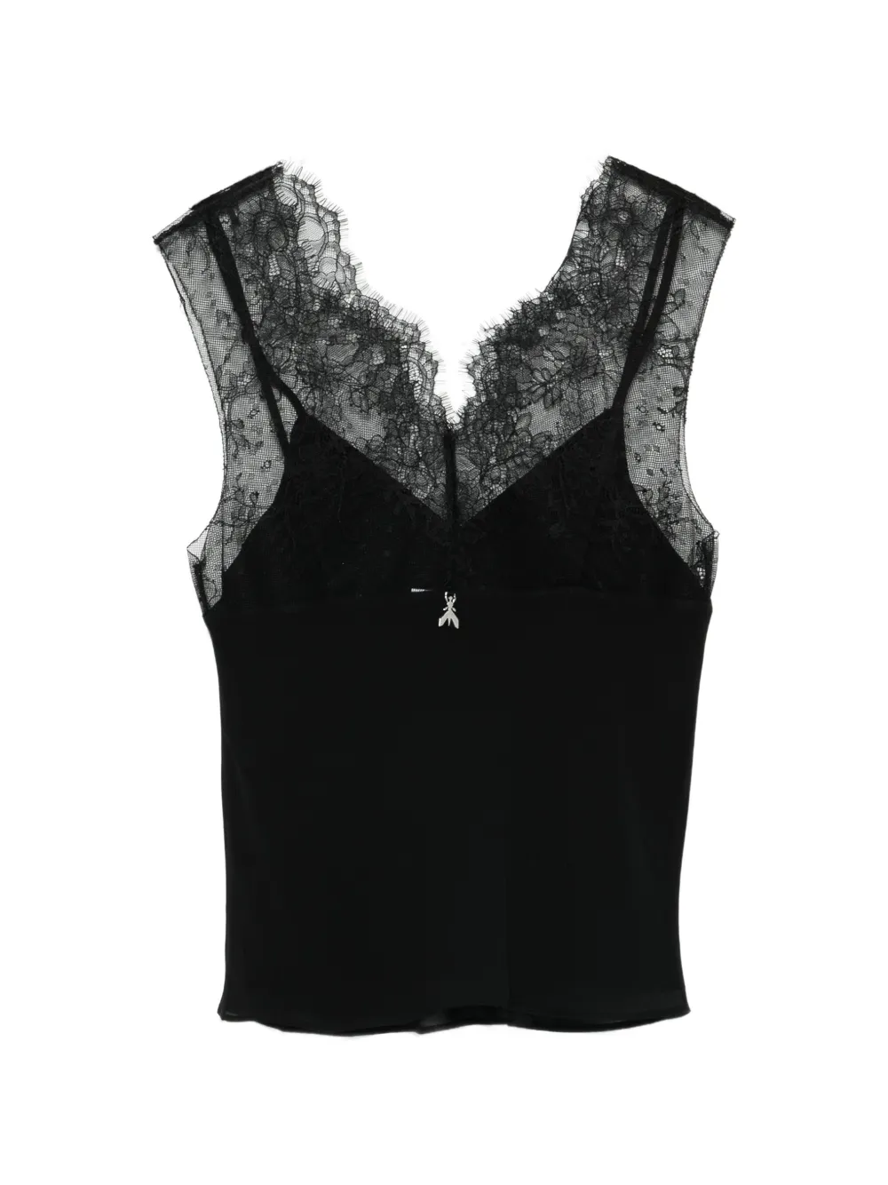 Patrizia Pepe Top met V-hals Zwart