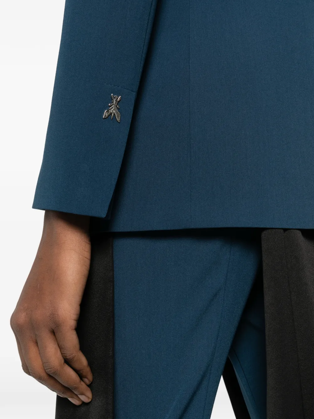 Patrizia Pepe Blazer met enkele rij knopen Blauw