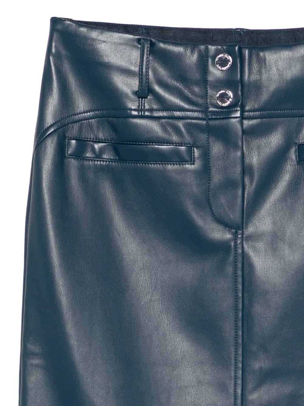 Patrizia Pepe Mini-rok met logoknoop Blauw