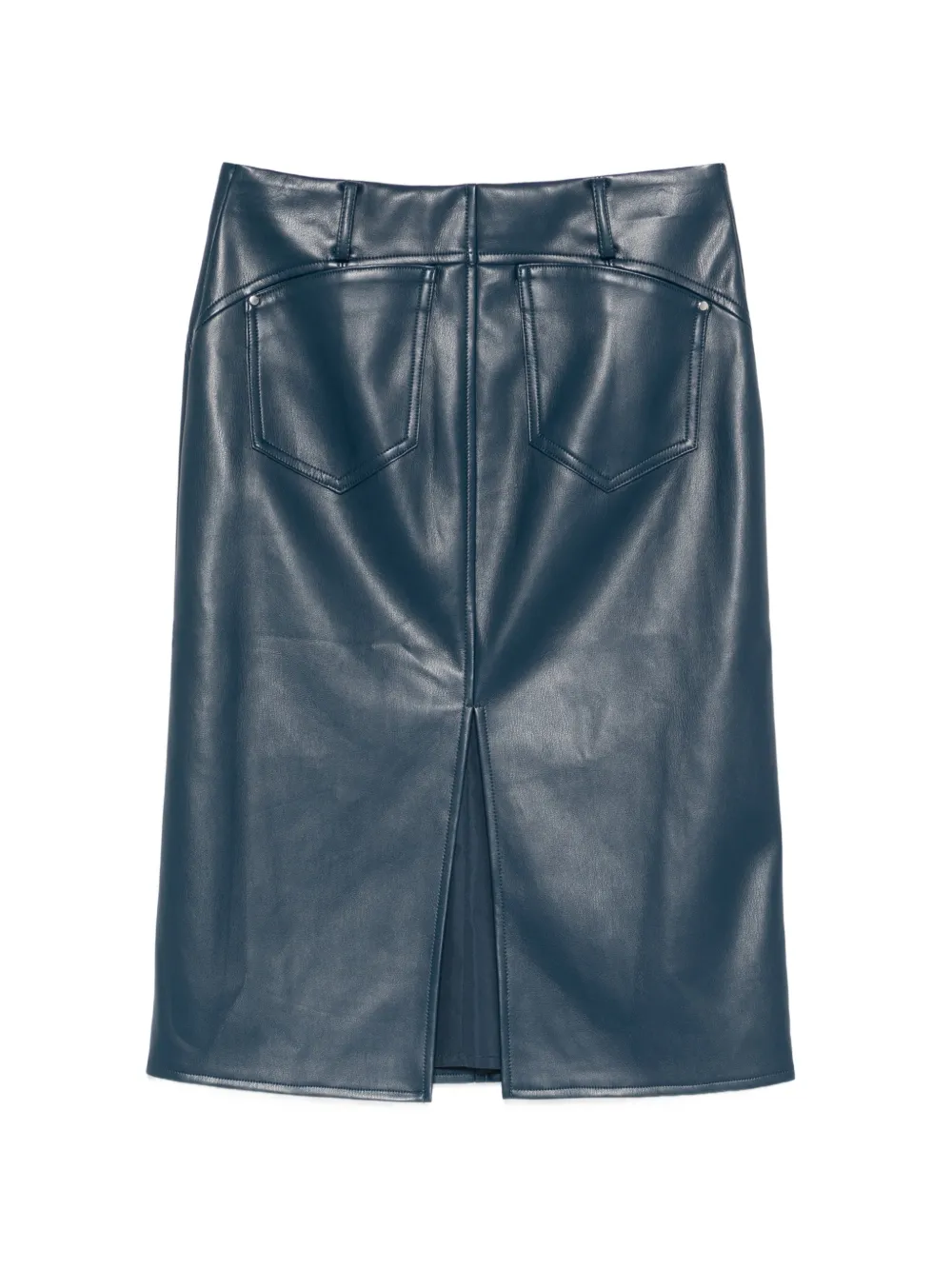 Patrizia Pepe Mini-rok met logoknoop Blauw