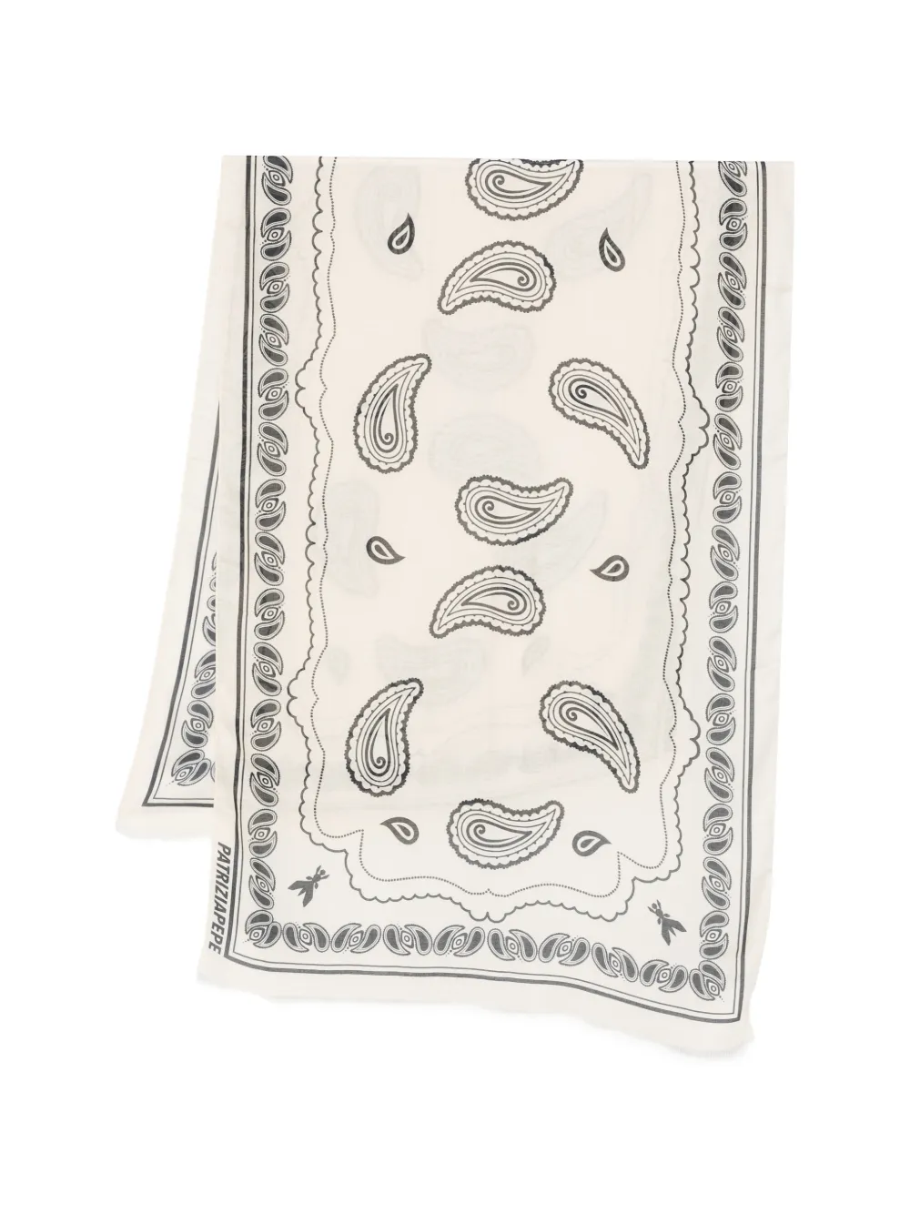 Patrizia Pepe graphic-print scarf - Toni neutri