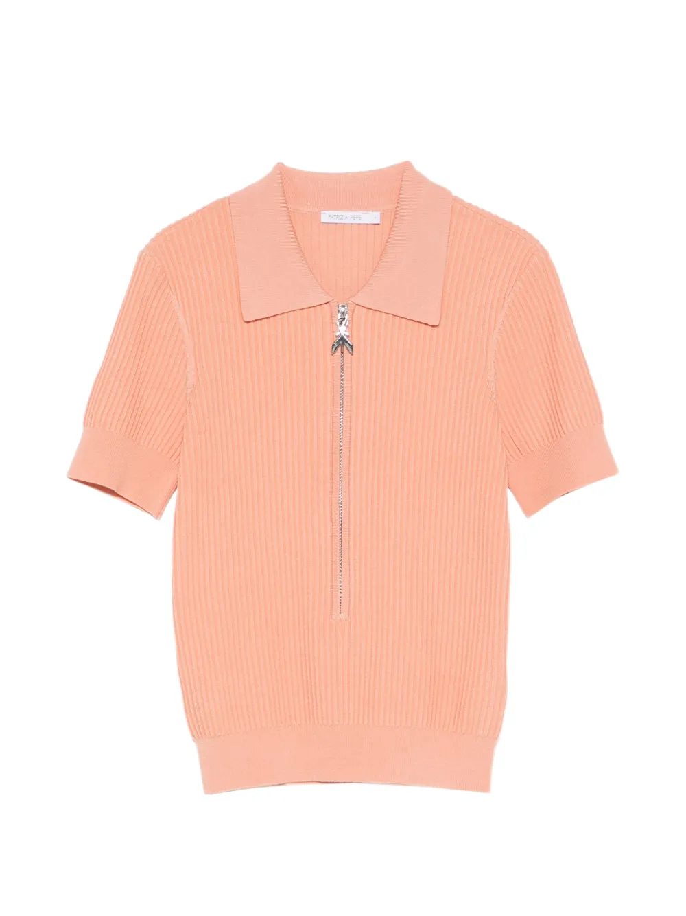 Patrizia Pepe zip-fastening polo top - Rosa