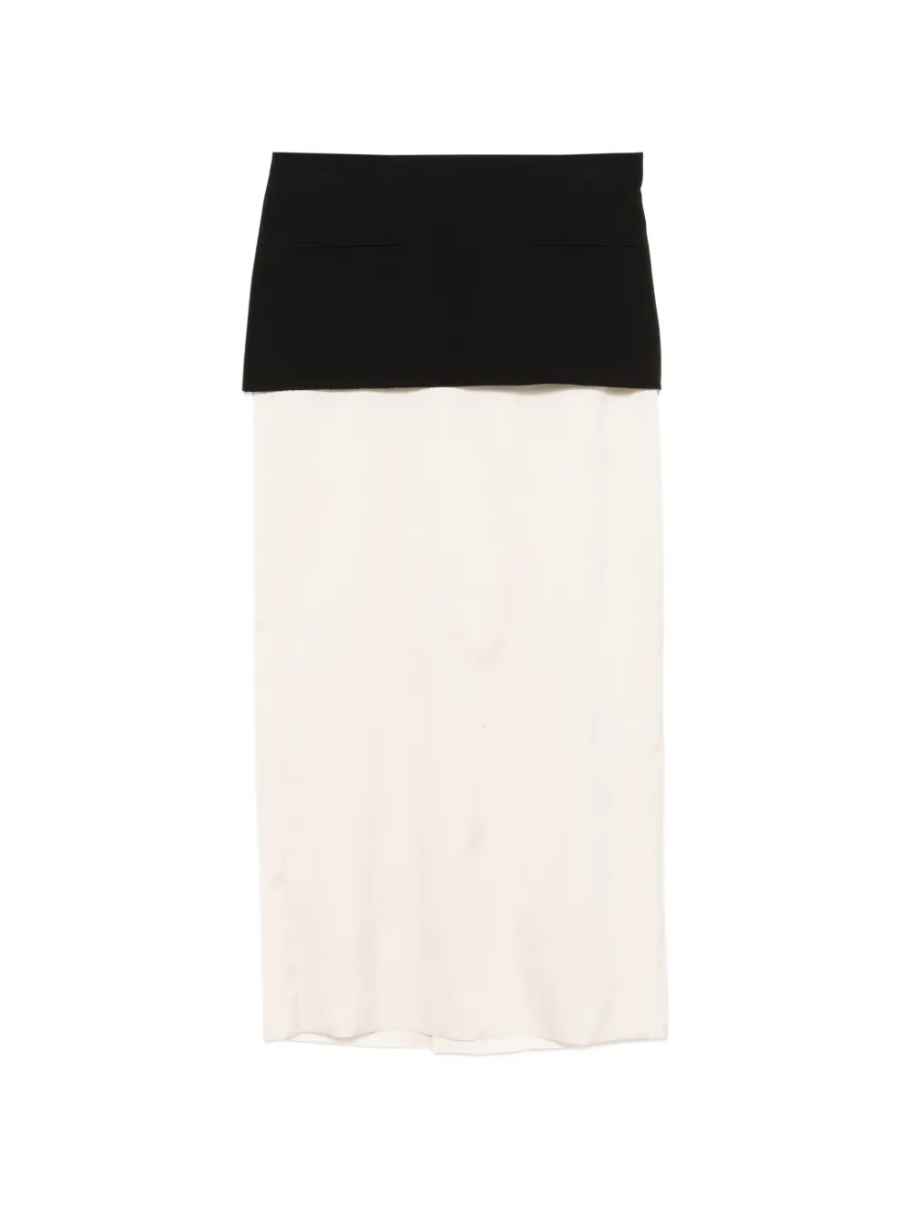 Patrizia Pepe colour-block midi skirt - Toni neutri