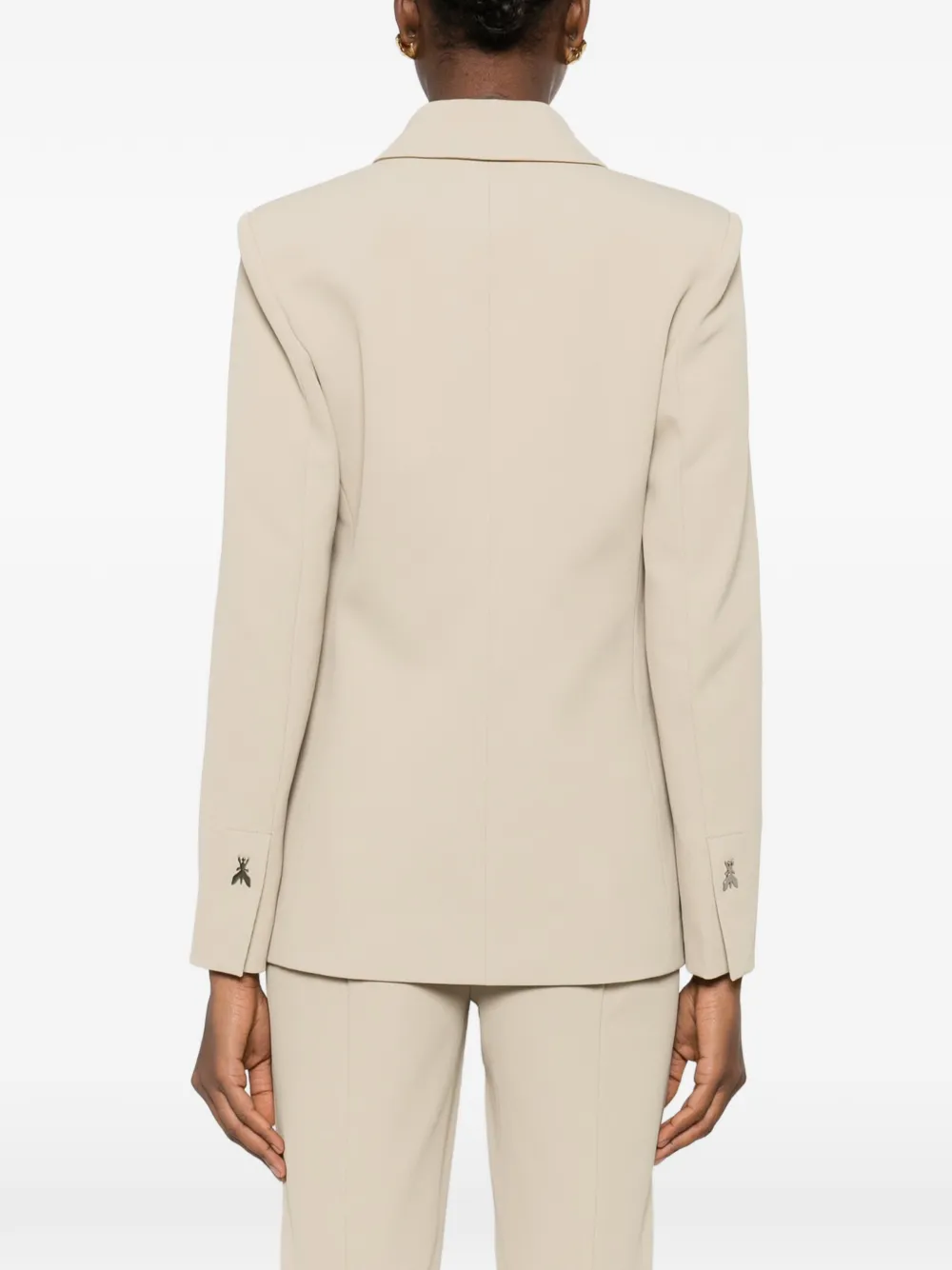 Patrizia Pepe Blazer met dubbele rij knopen Beige