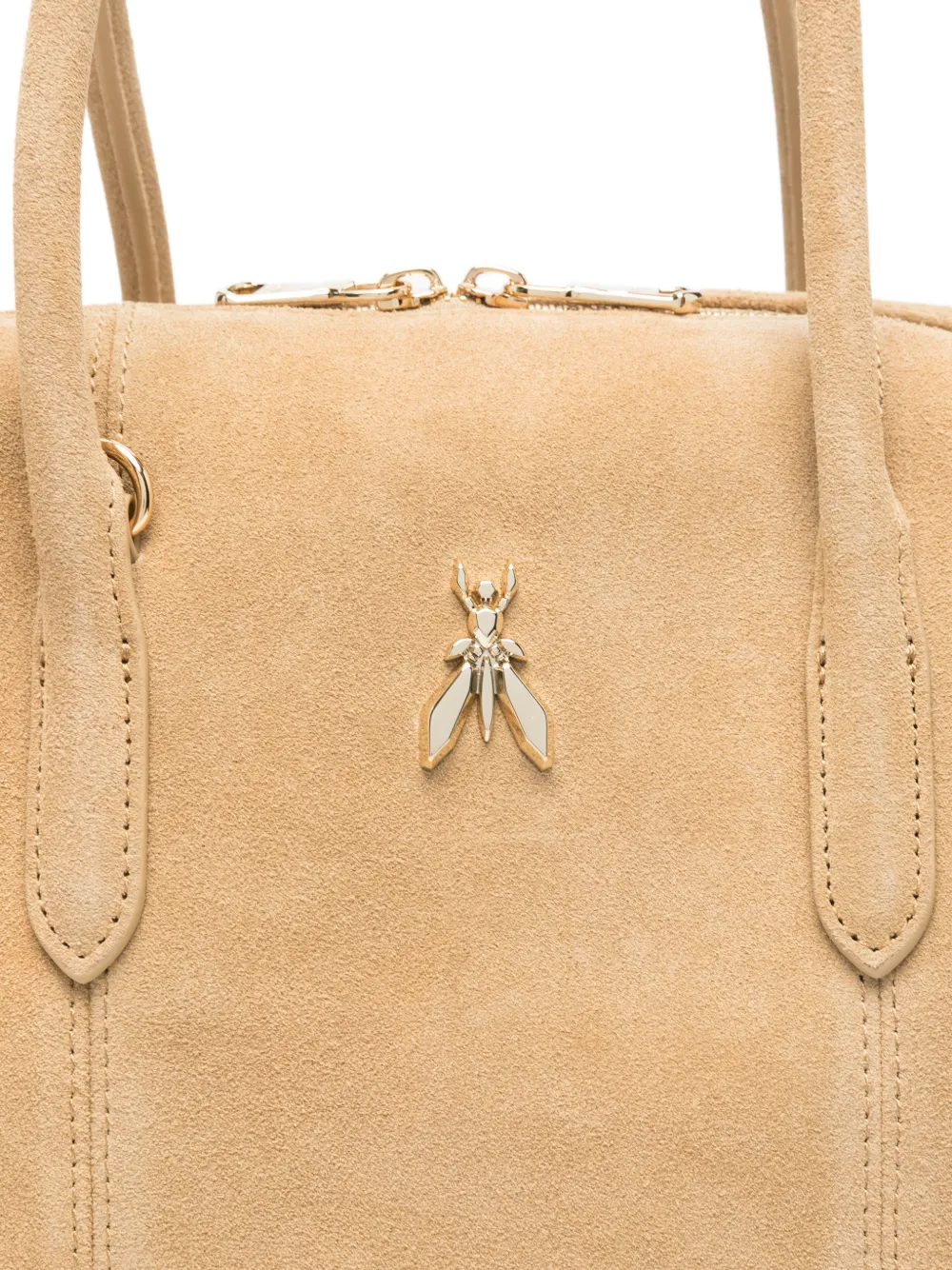  Patrizia Pepe New Business Suede Tote Bag - Neutrals 