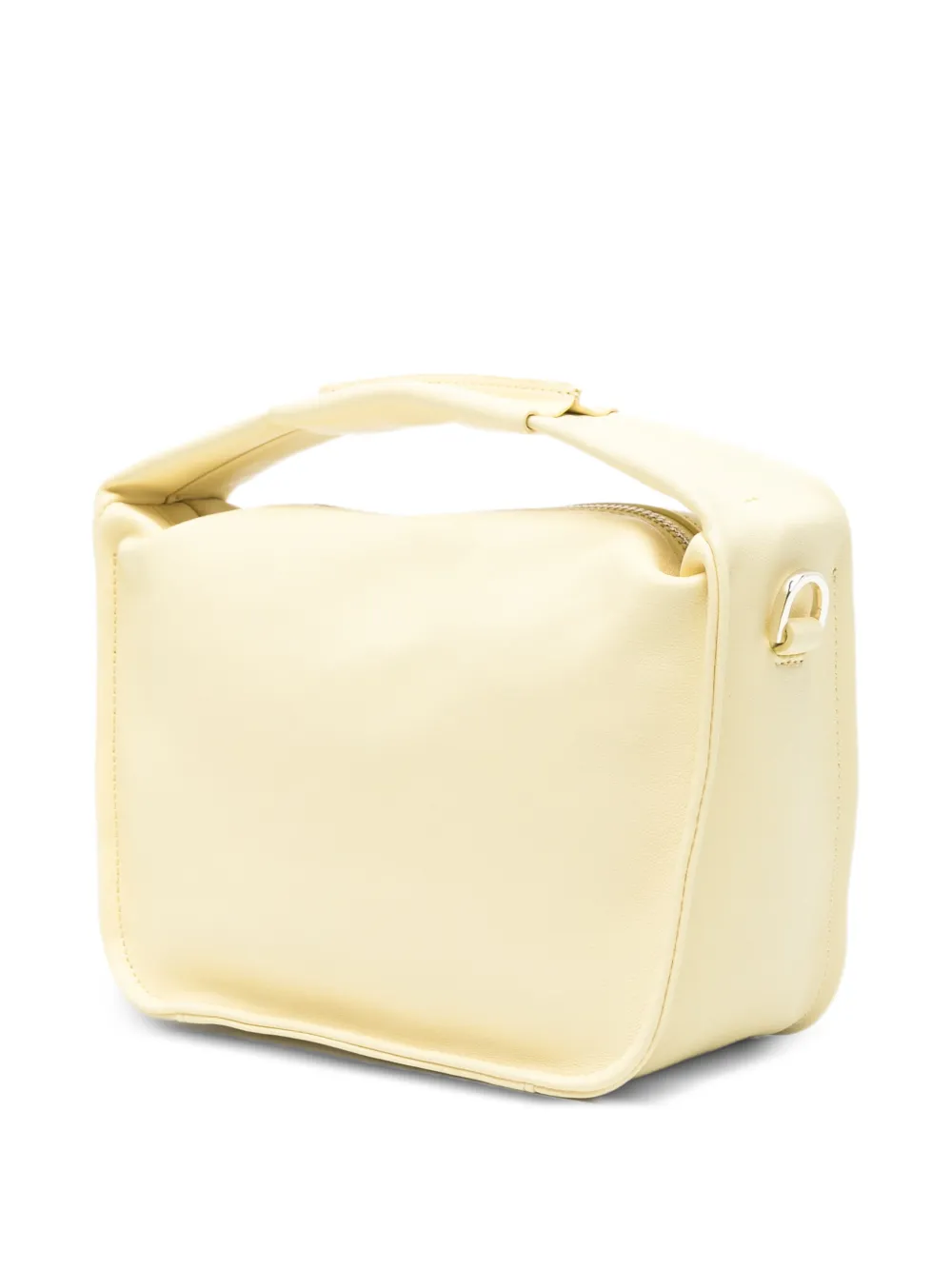 Patrizia Pepe Kleine Contemporary leren shopper Geel
