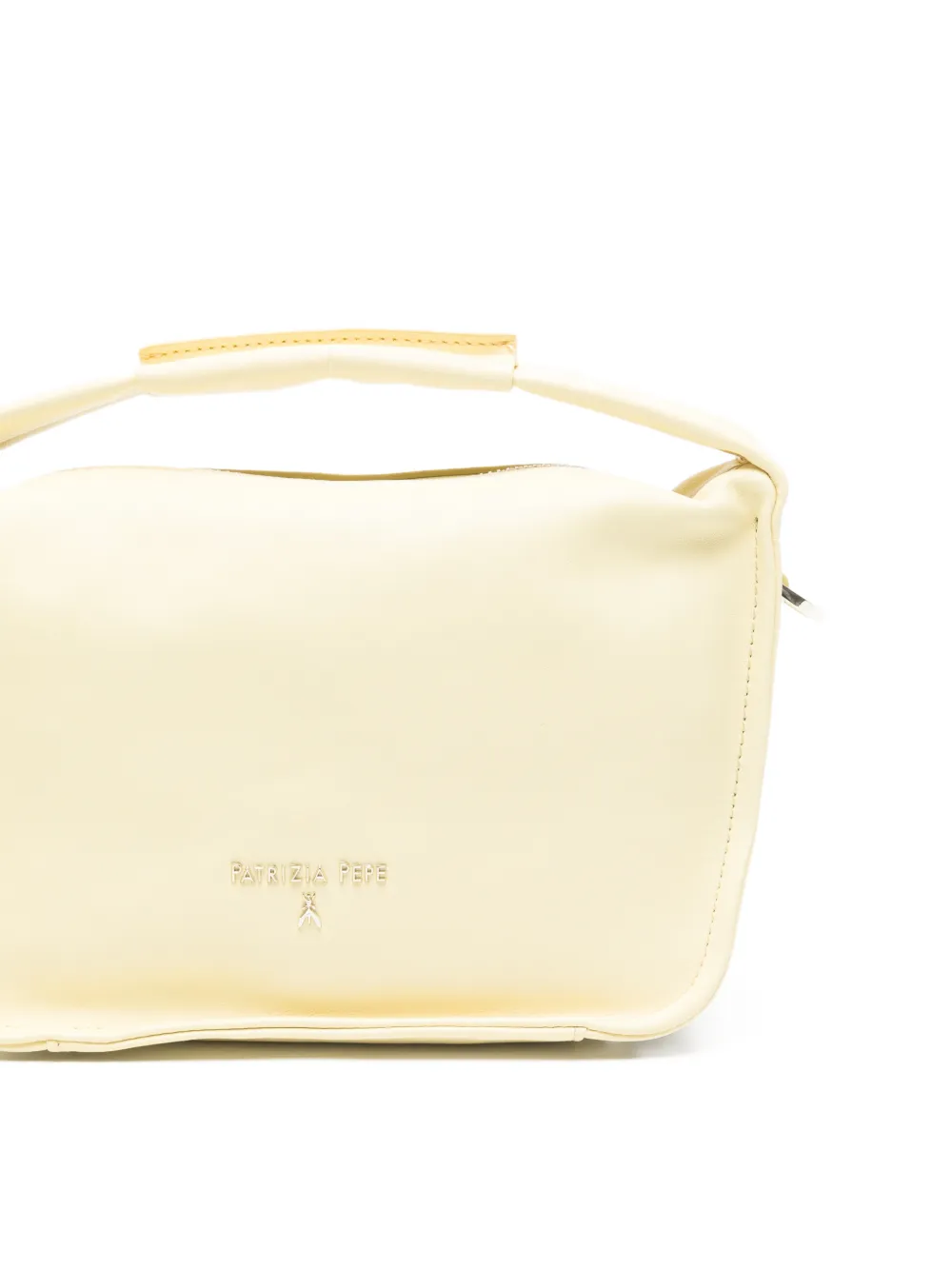 Patrizia Pepe Kleine Contemporary leren shopper Geel