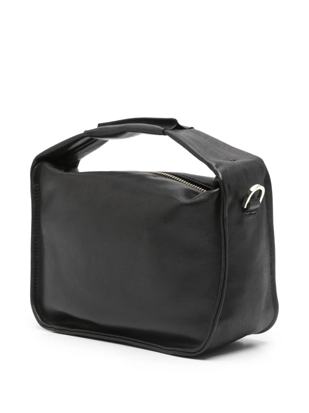 Patrizia Pepe Kleine Contemporary leren shopper Zwart