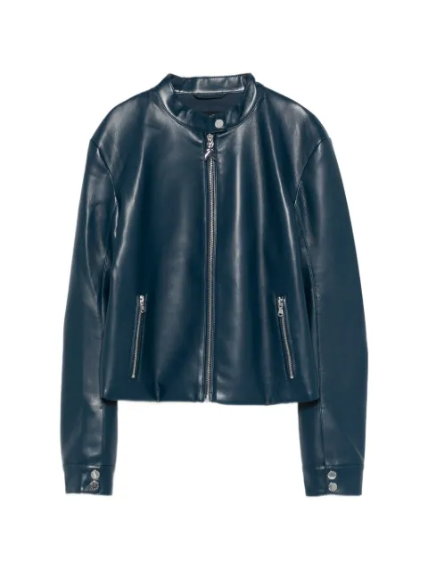 Patrizia Pepe coated fabric biker jacket