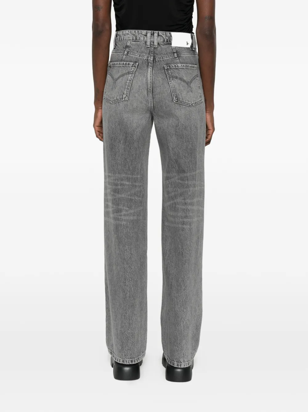 Patrizia Pepe High waist regular-fit jeans Grijs