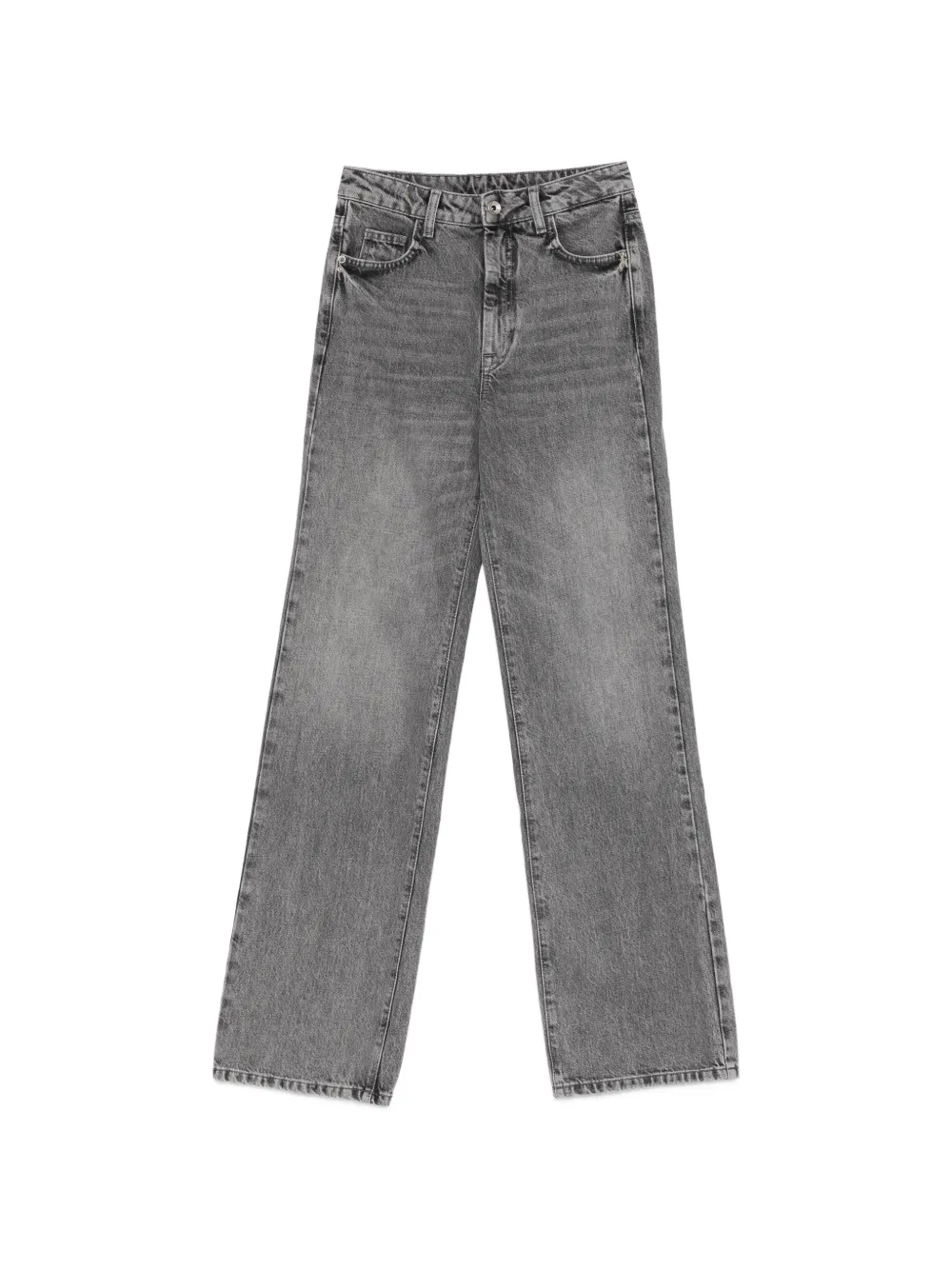 Patrizia Pepe high-waisted regular fit jeans - Grigio