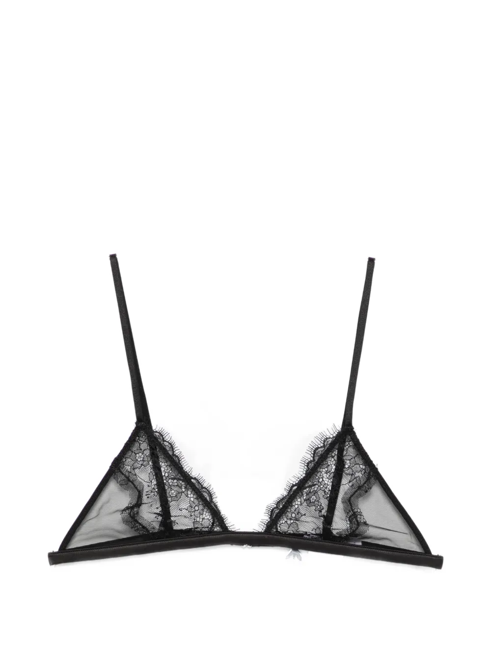 Patrizia Pepe lace triangle bra - Nero