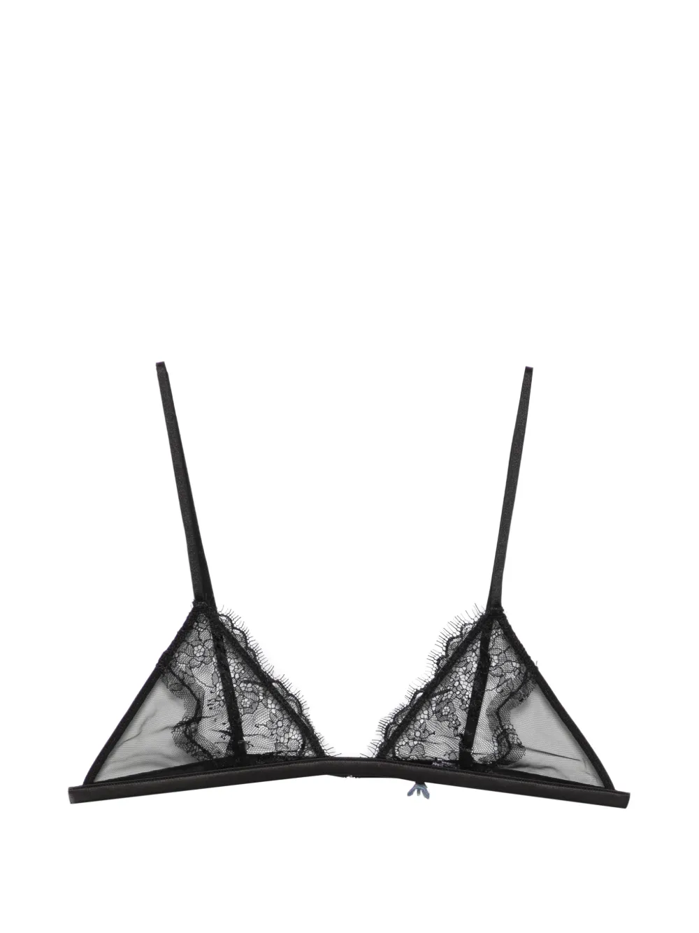 Patrizia Pepe lace triangle bra - Nero