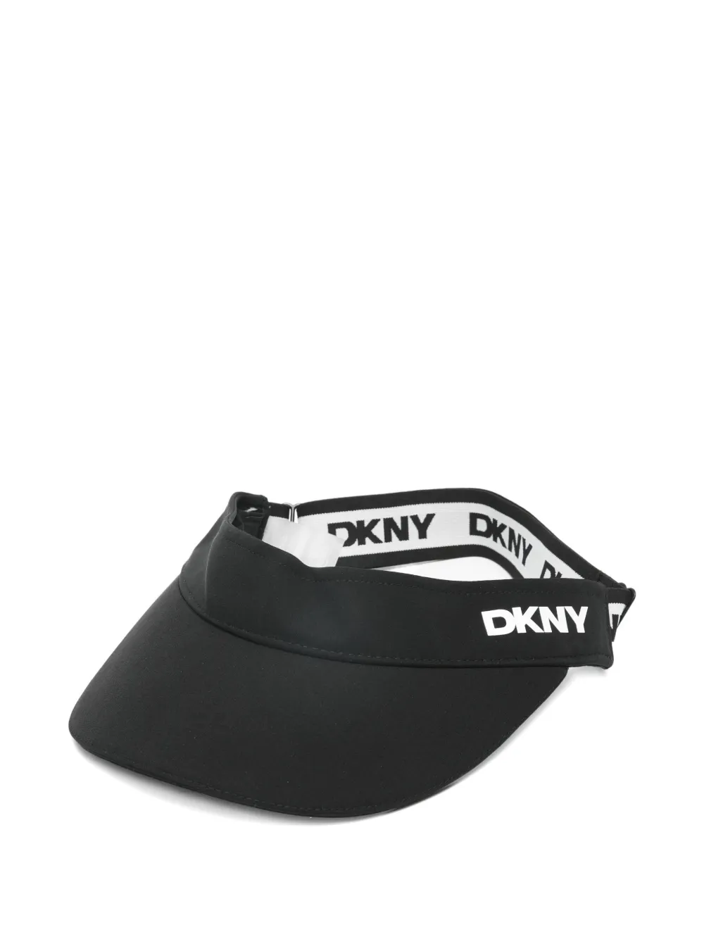 DKNY logo tennis visor - Nero