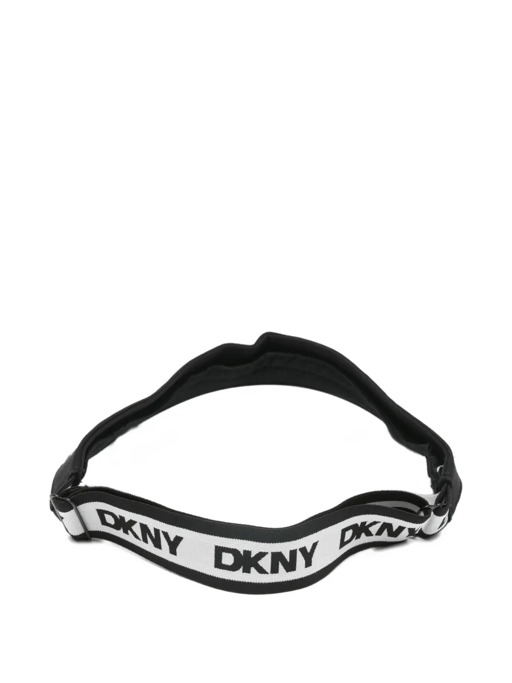 DKNY logo tennis visor - Zwart