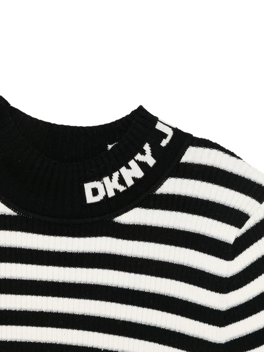 DKNY Gestreepte sweater met lange mouwen Zwart