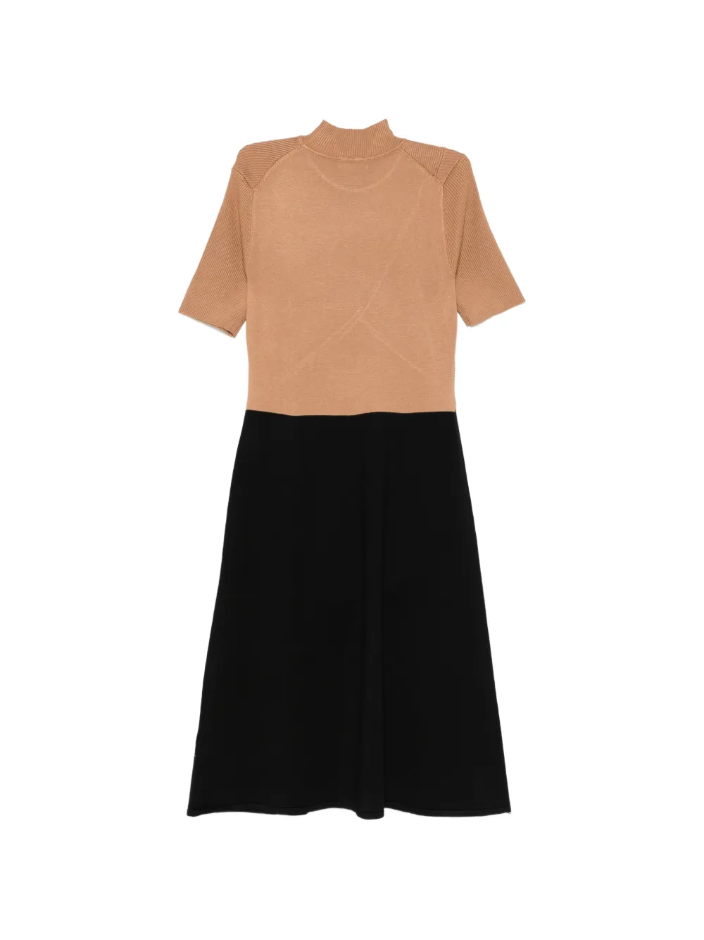 DKNY Midi-jurk met colourblocking Beige