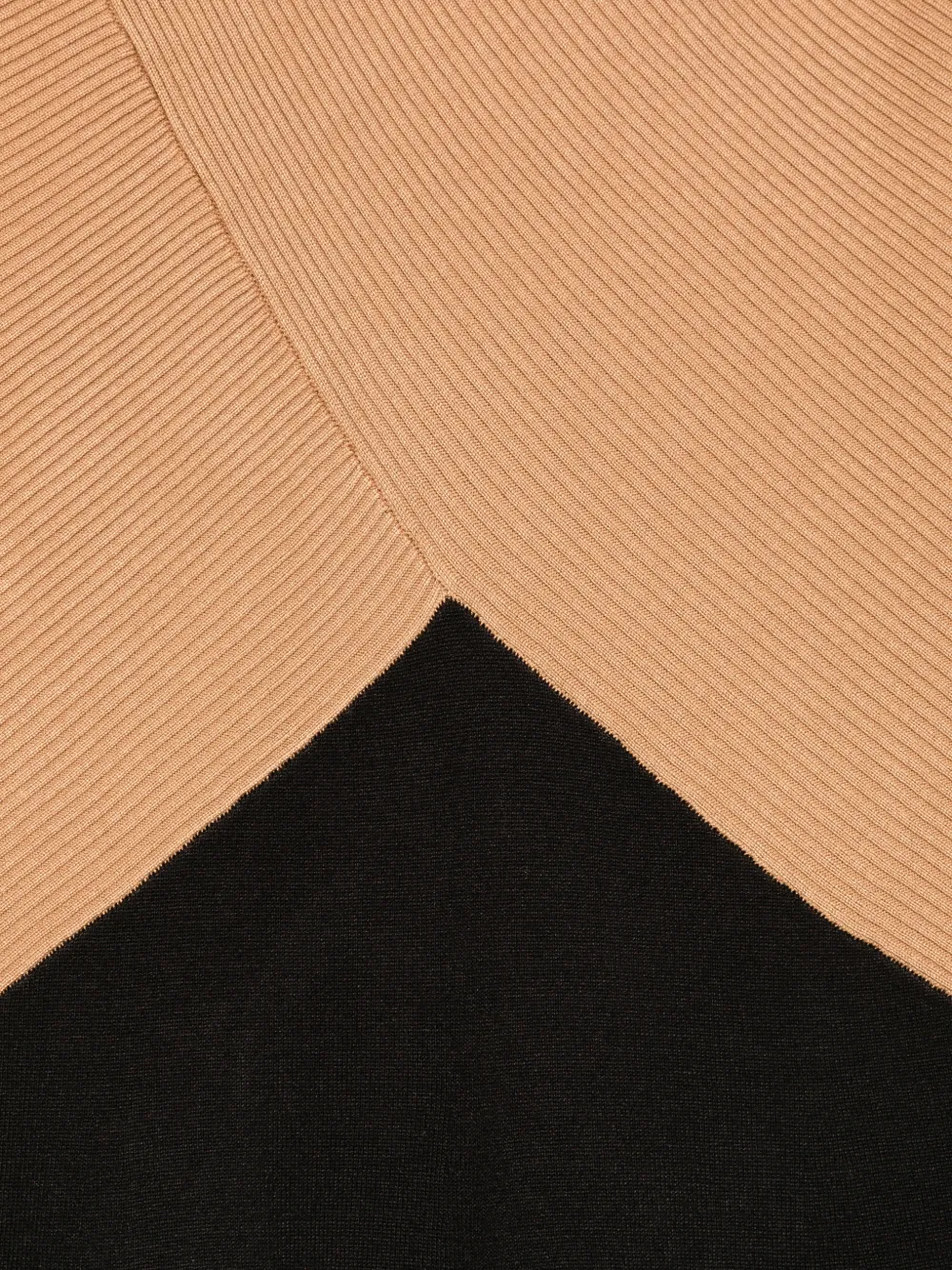 DKNY Midi-jurk met colourblocking Beige