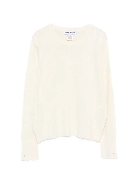 DKNY logo-detail long-sleeve sweater