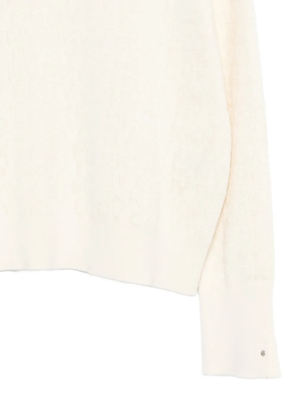 DKNY Trui met logodetail en lange mouwen Beige