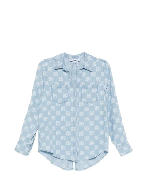 DKNY buttonned-front print shirt