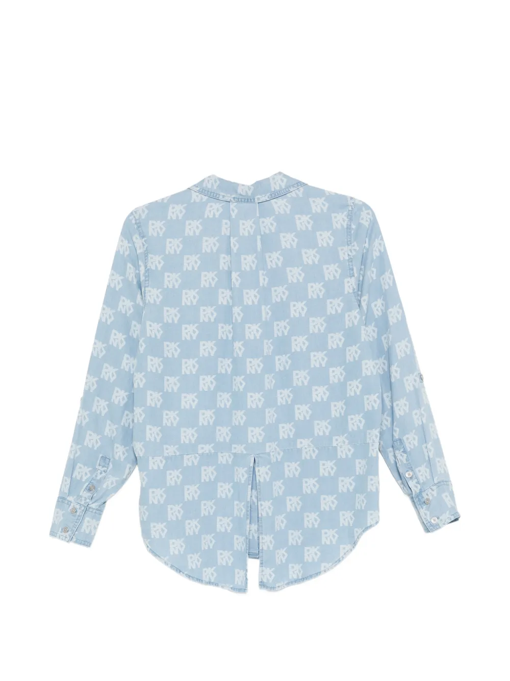  Dkny Buttonned-front Print Shirt - Blue 