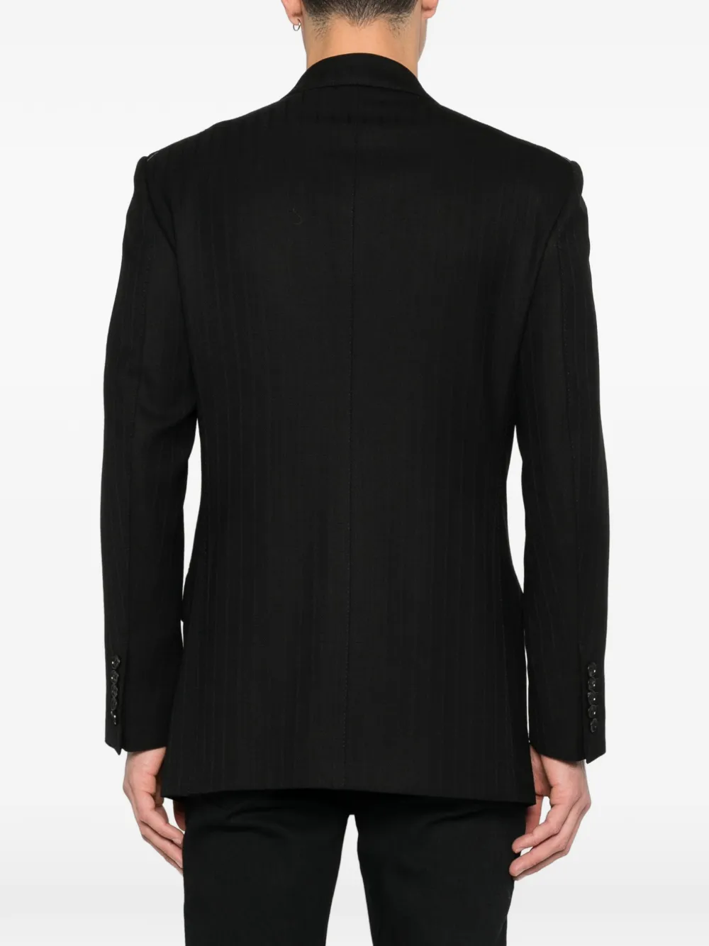 TOM FORD Blazer met krijtstreep Zwart
