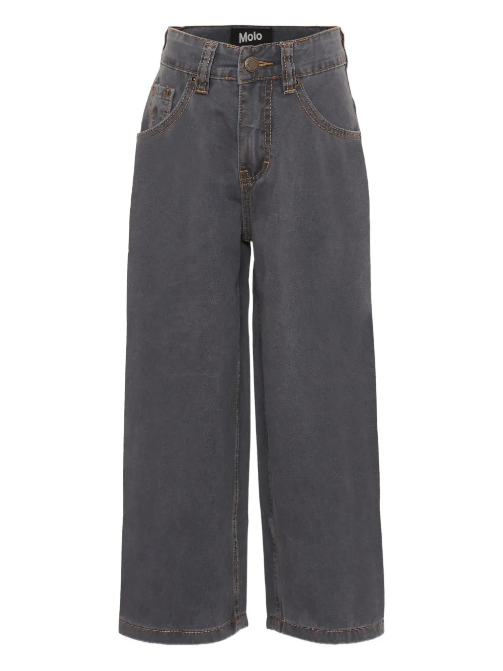 Molo peace motif jeans - Grigio